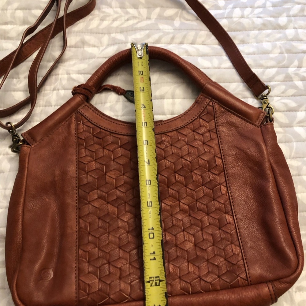 Born Tan Woven Leather Crossbody Bag - Picture 3 of 4